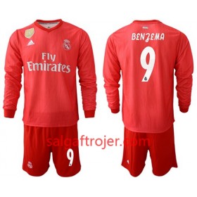 Real Madrid Fodboldtrøjer Benzema 9 Børn 3. sæt 2018/19 Langærmet